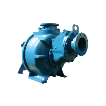 Pompe centrifuge industrielle bleue.