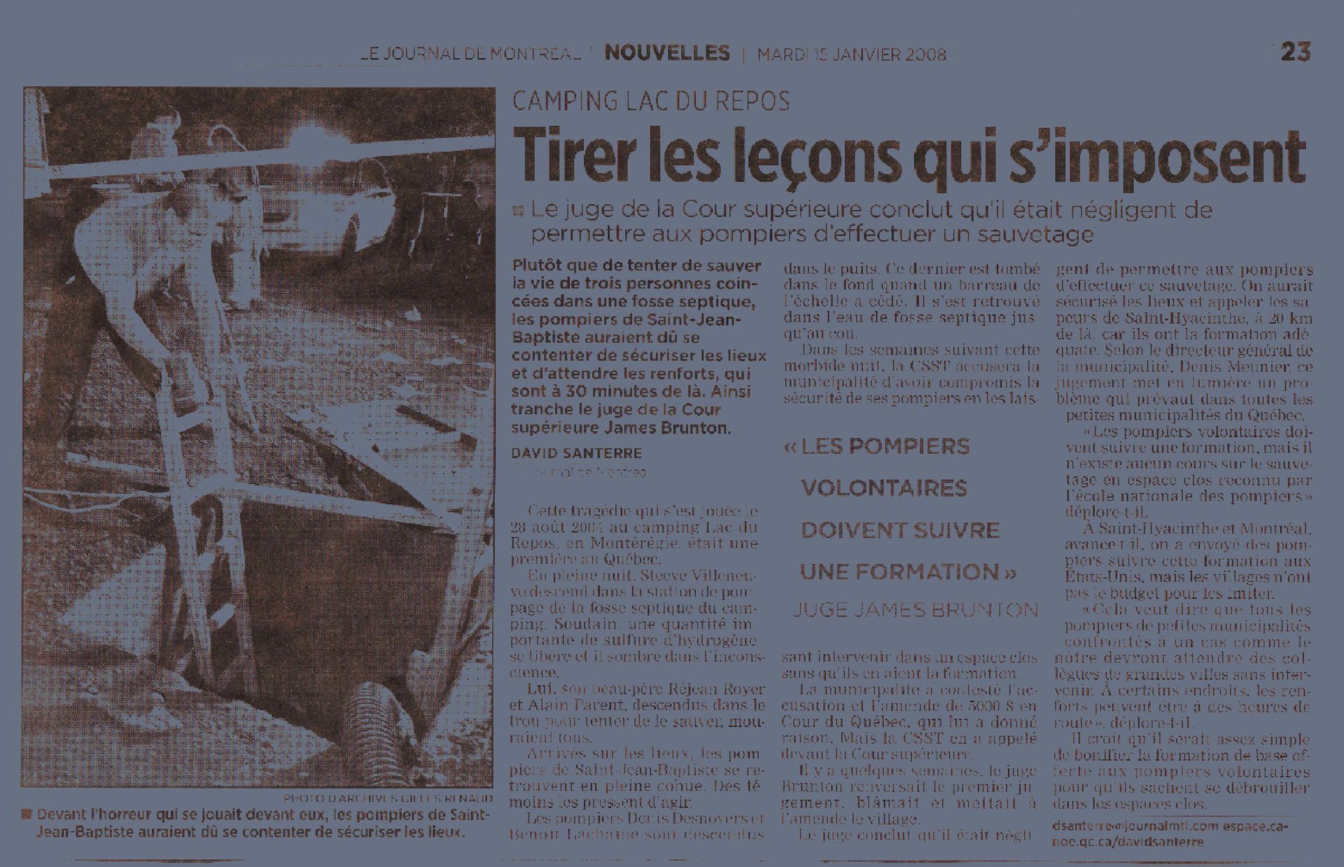 Article avec une photo sombre d'une structure avec le titre