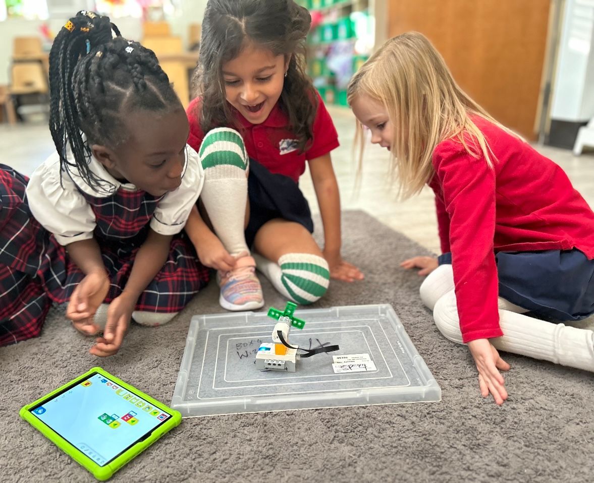 Two Kids Playing — Plano, TX — Preston Park Montessori Academy Two Kids Playing — Plano, TX — Preston Park Montessori Academy