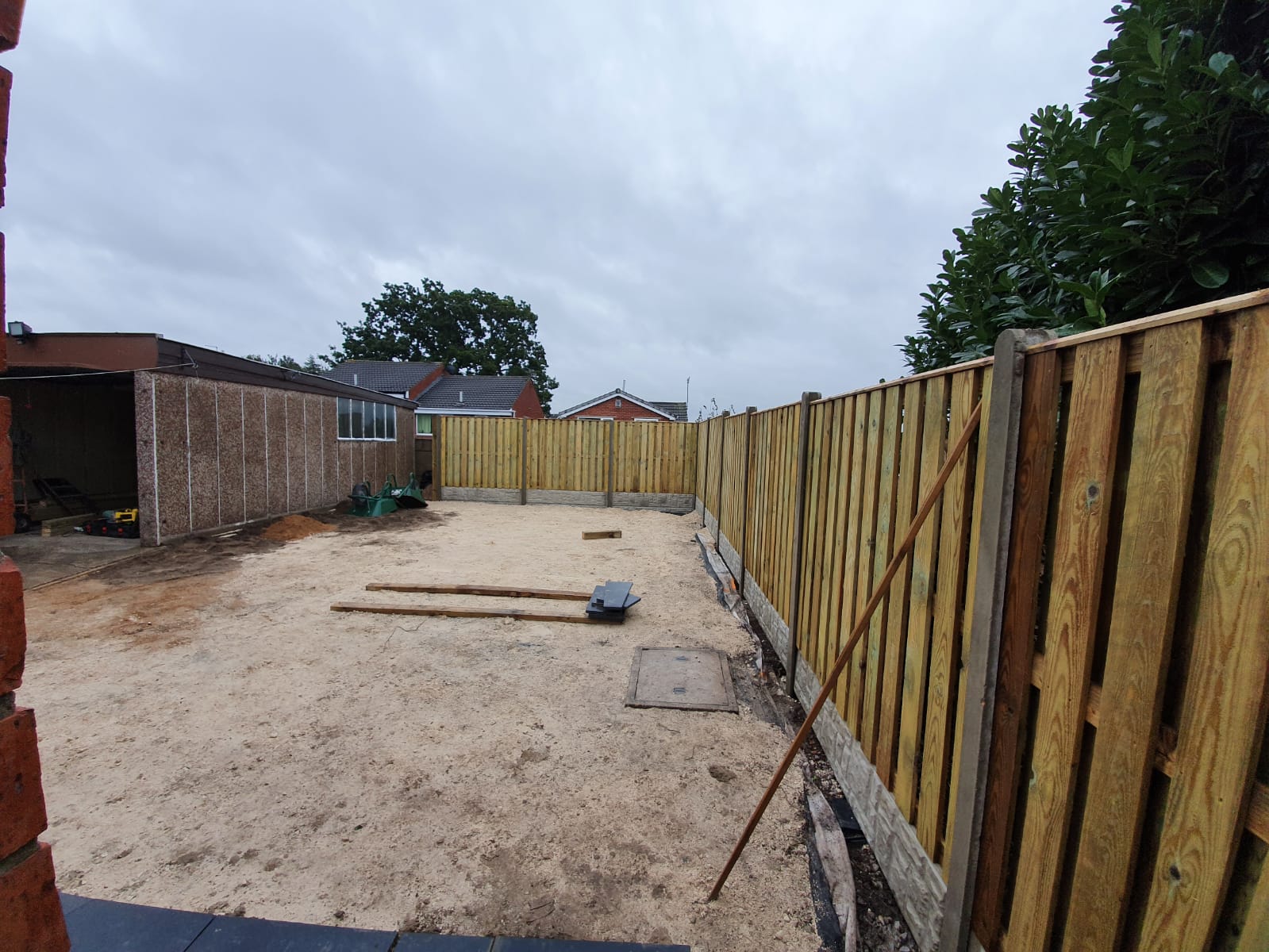 Sand layer applied on artificial grass project in Handsworth Sheffield