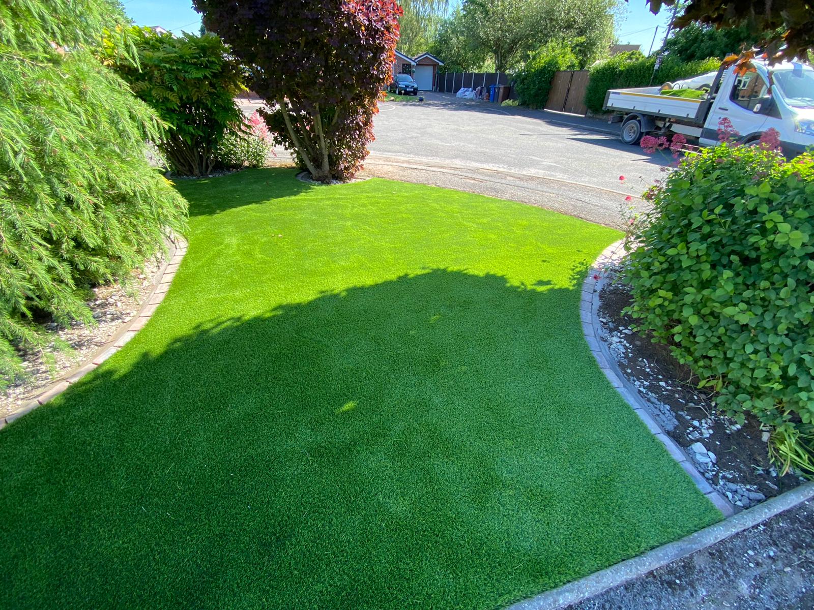 after astro turf installation in Ilkeston