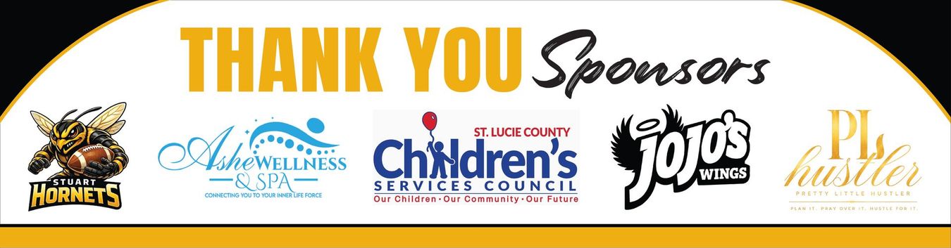 “Thank you Sponsors” banner with multiple sponsor logos on a white background