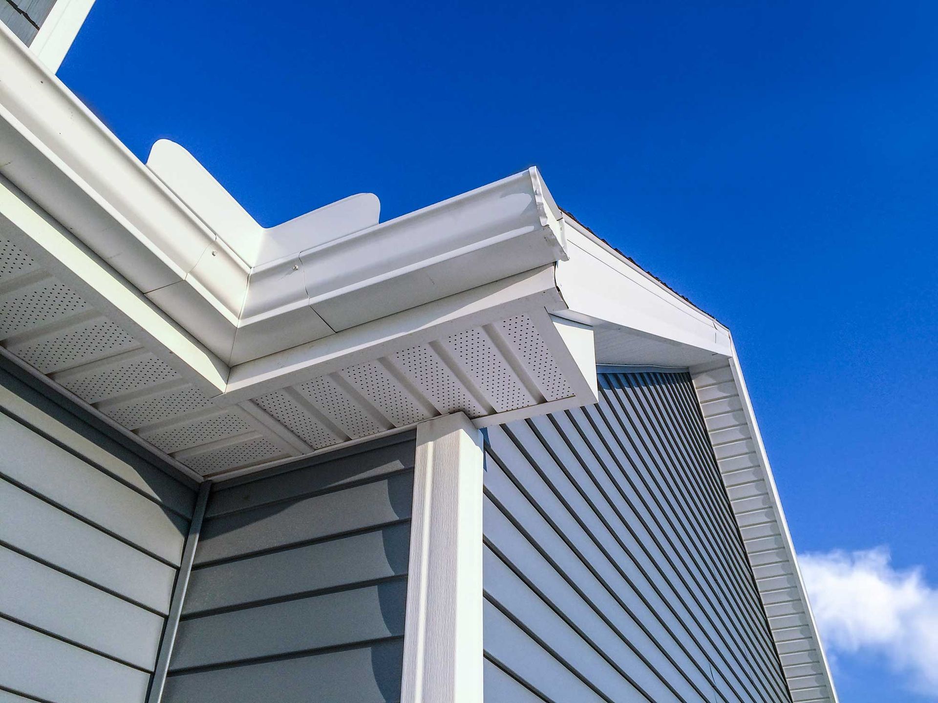 Low Angle View of Soffit — Ashland, MA — Gutter Pal