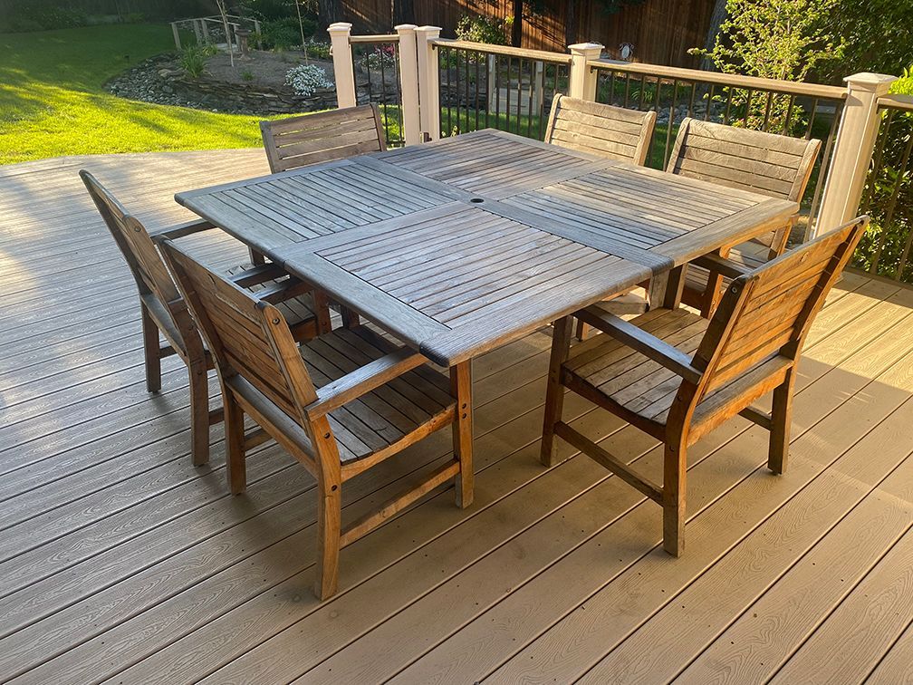 Before Table and Chair — Gardena, CA — Teak Healers LLC