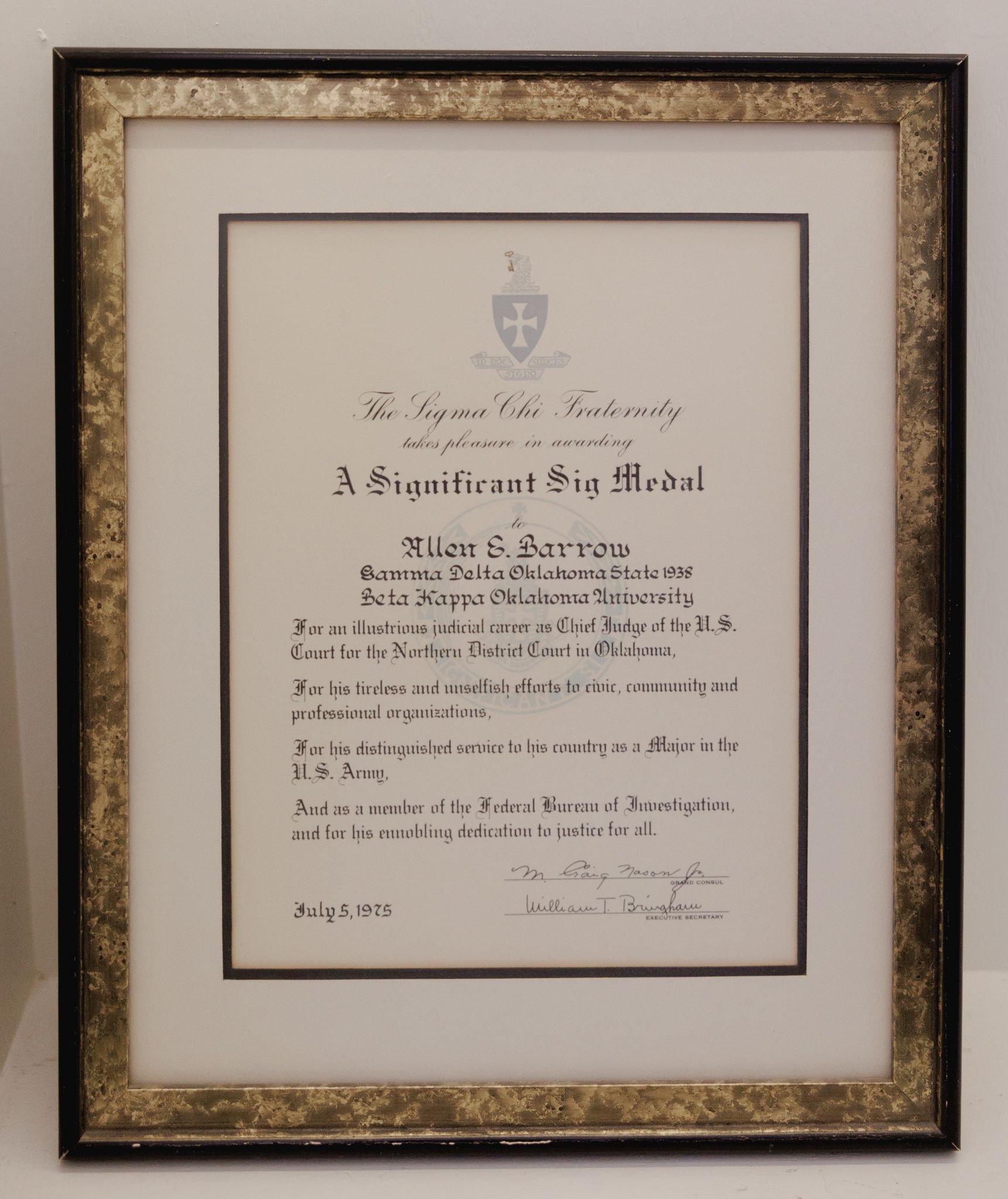 Significant Sig Allen Barrow
