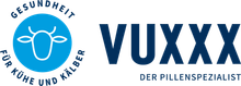 Vuxxx - der Pillenspezialist Logo Vuxxx - der Pillenspezialist, Gesundheit für Kühe und Kälber, Logo