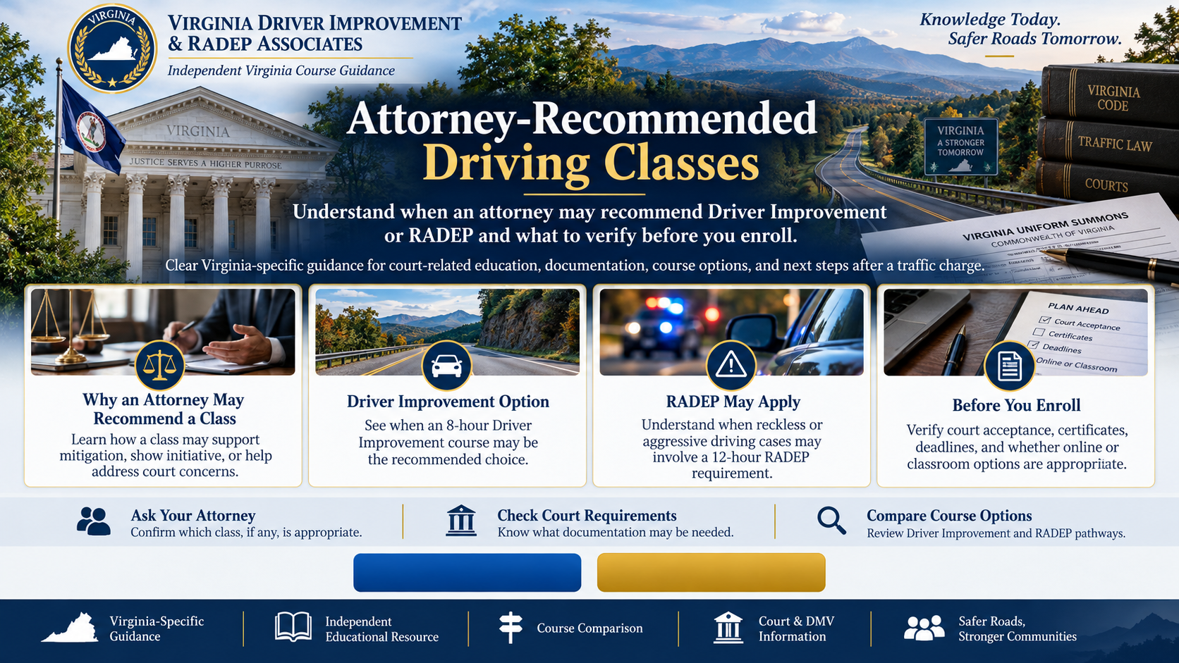 Attorney Recommended Driving Class in Virginia | Course Guide