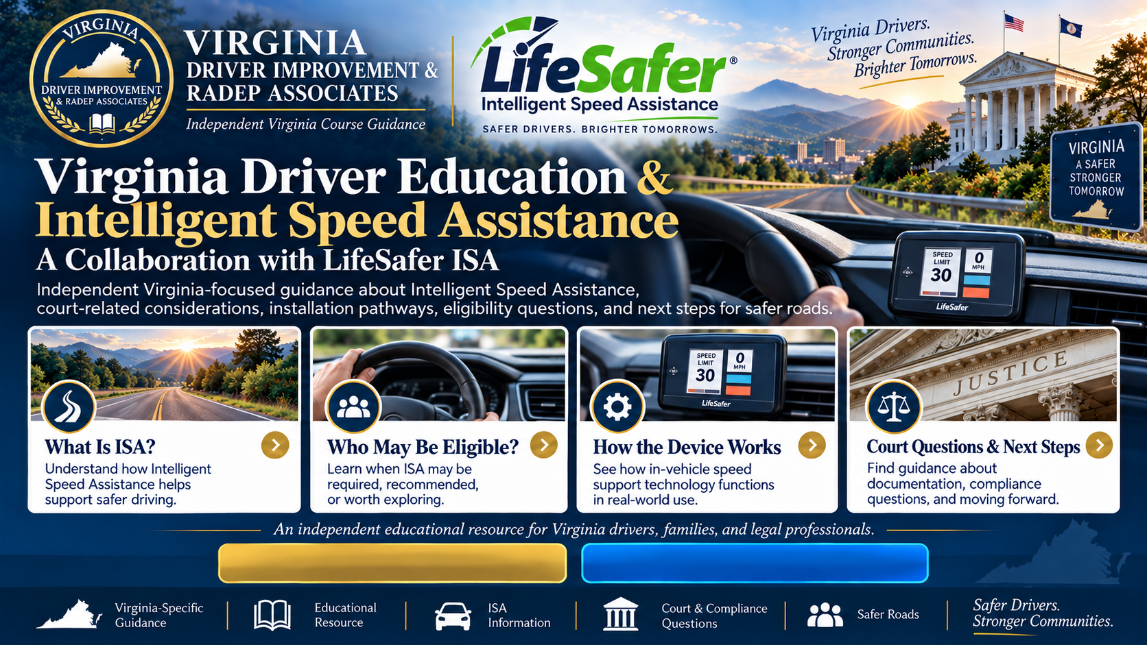 Virginia Intelligent Speed Assistance Program (ISAP) | LifeSafer ISA