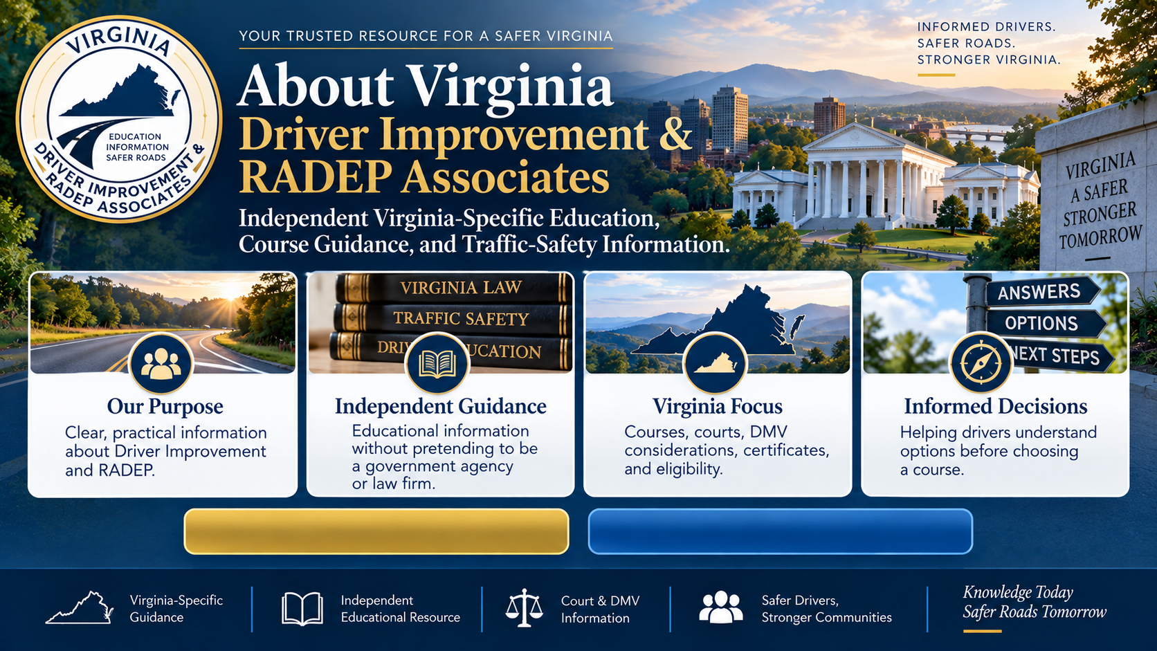 About Virginia Driver Improvement & RADEP Associates | Why We Exist