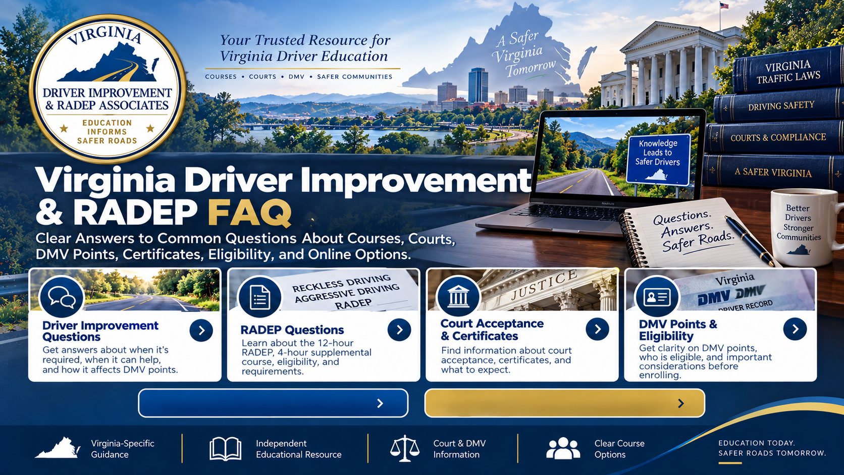 Virginia Reckless Driving Class FAQ | RADEP & DIP Answers