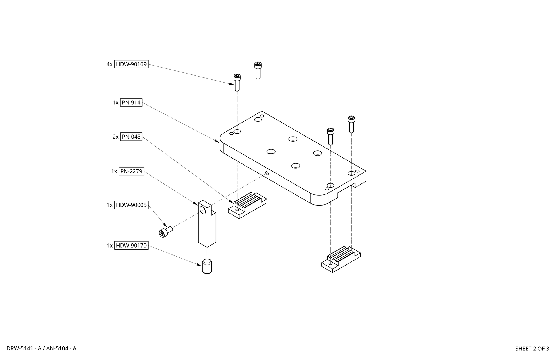 Black rectangular mounting bracket with multiple holes and a vertical support leg on a white background rothgreaves coil winder parts