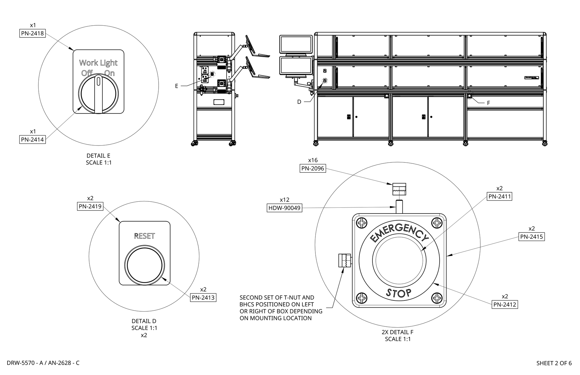 3D model of a long metal shelving unit with multiple levels and a small monitor beside it rothgreaves coil winder parts