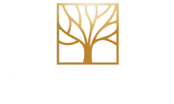 Gold tree New Irving Heights logo.
