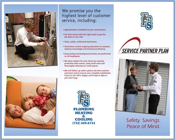 A brochure for fs plumbing heating and cooling