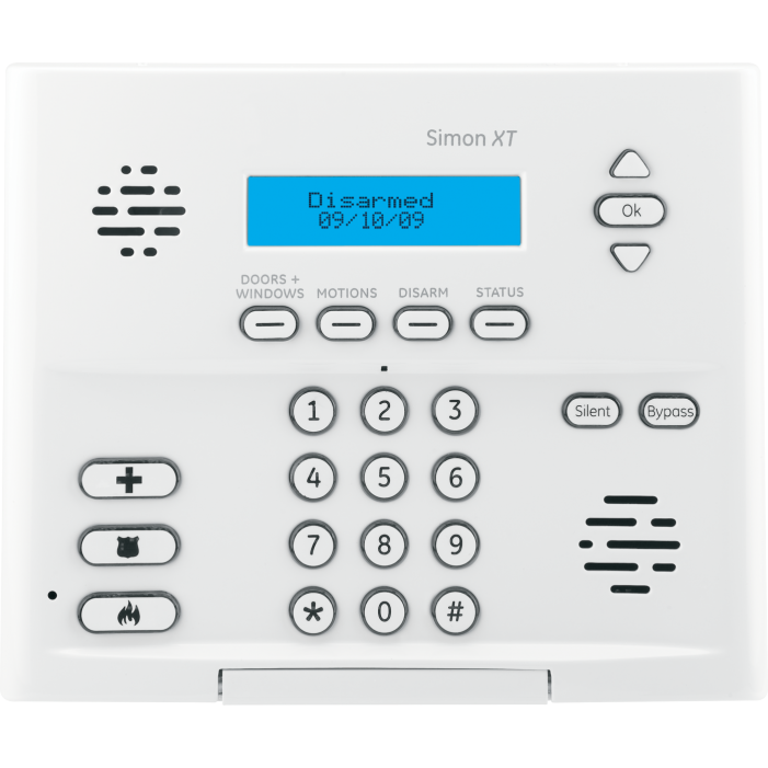 A simon xt alarm system has been disarmed