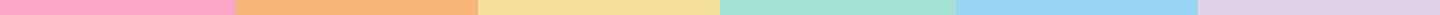Vertical stripes of pastel colors: pink, orange, yellow, green, blue, and purple.
