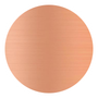 A copper colored circle on a white background