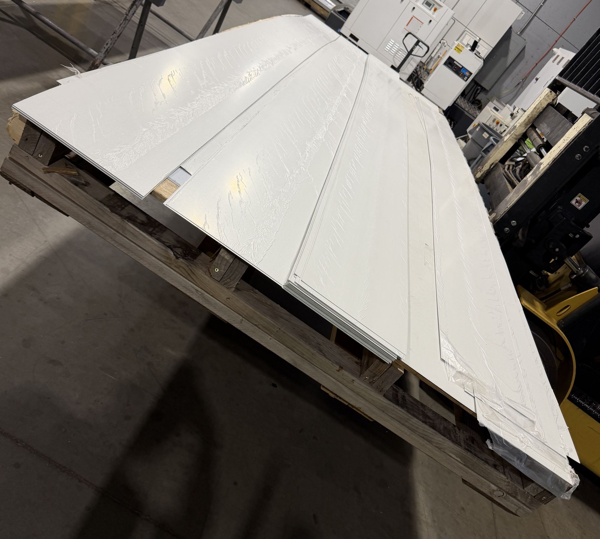 Plain flat metal pieces in the ASF shop.