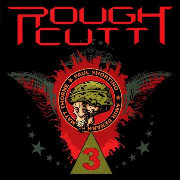 A rough cutt album cover with a skull and the number 3