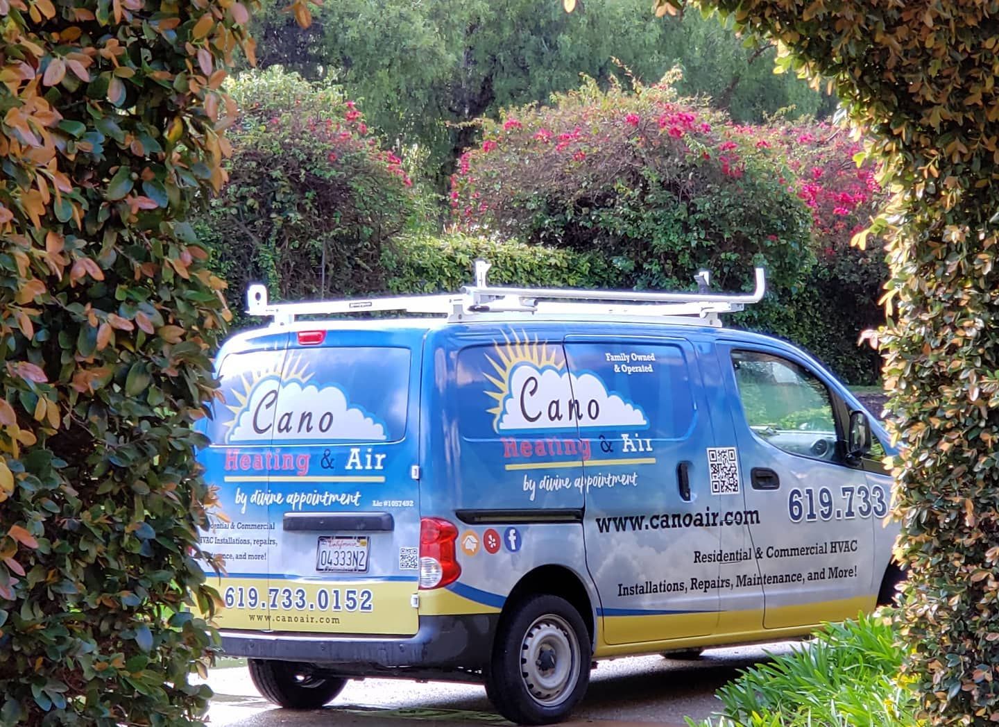 A utility van with a 