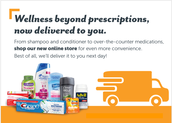 Shop wellness, delivered fast