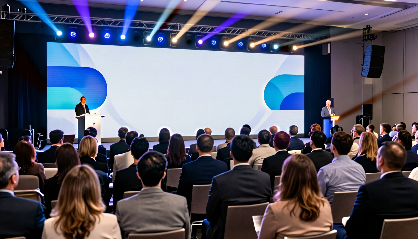 Pantallas LED para eventos con producción audiovisual profesional