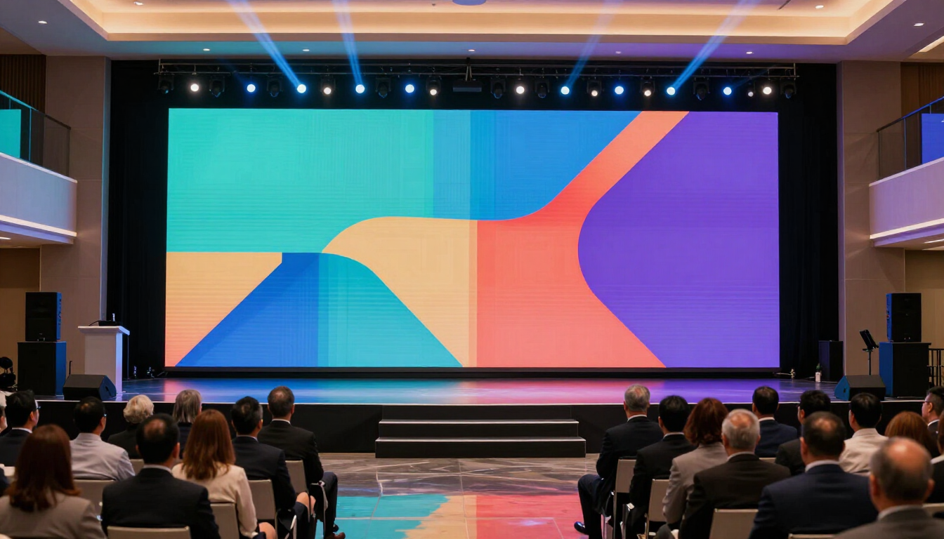 Pantallas LED para eventos en un escenario profesional
