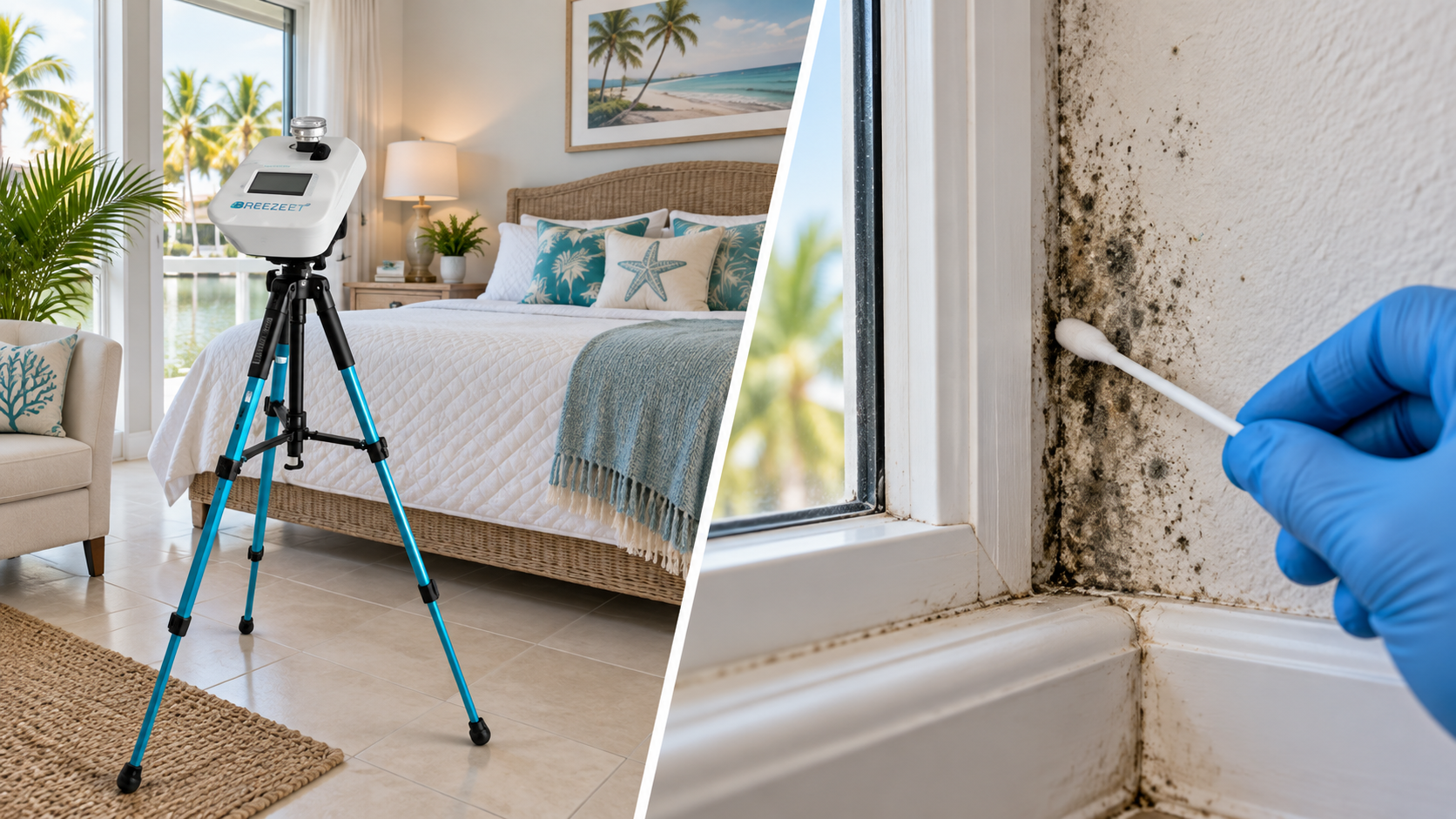 Air and surface mold sampling in a South Florida home