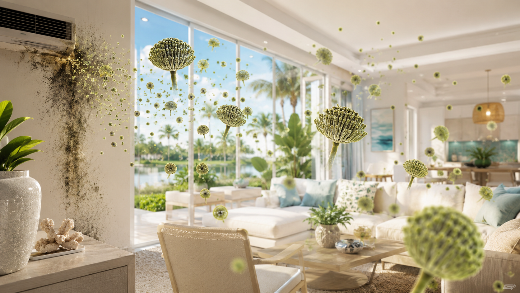 Mycotoxin illustration in a South Florida home