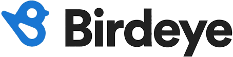Birdseye logo with blue bird icon and black wordmark