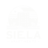 Siela Apartments Logo - Footer - go to home page