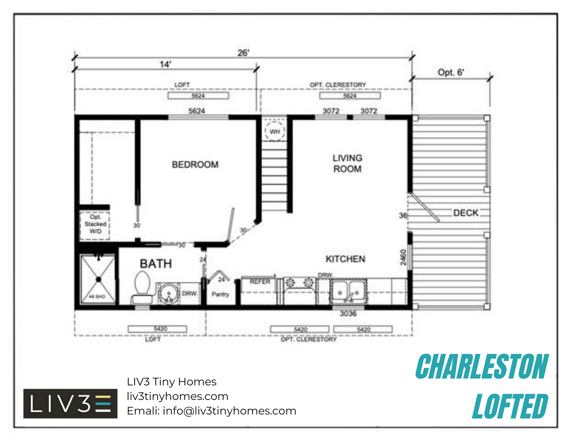 Floor plans for the Charleston