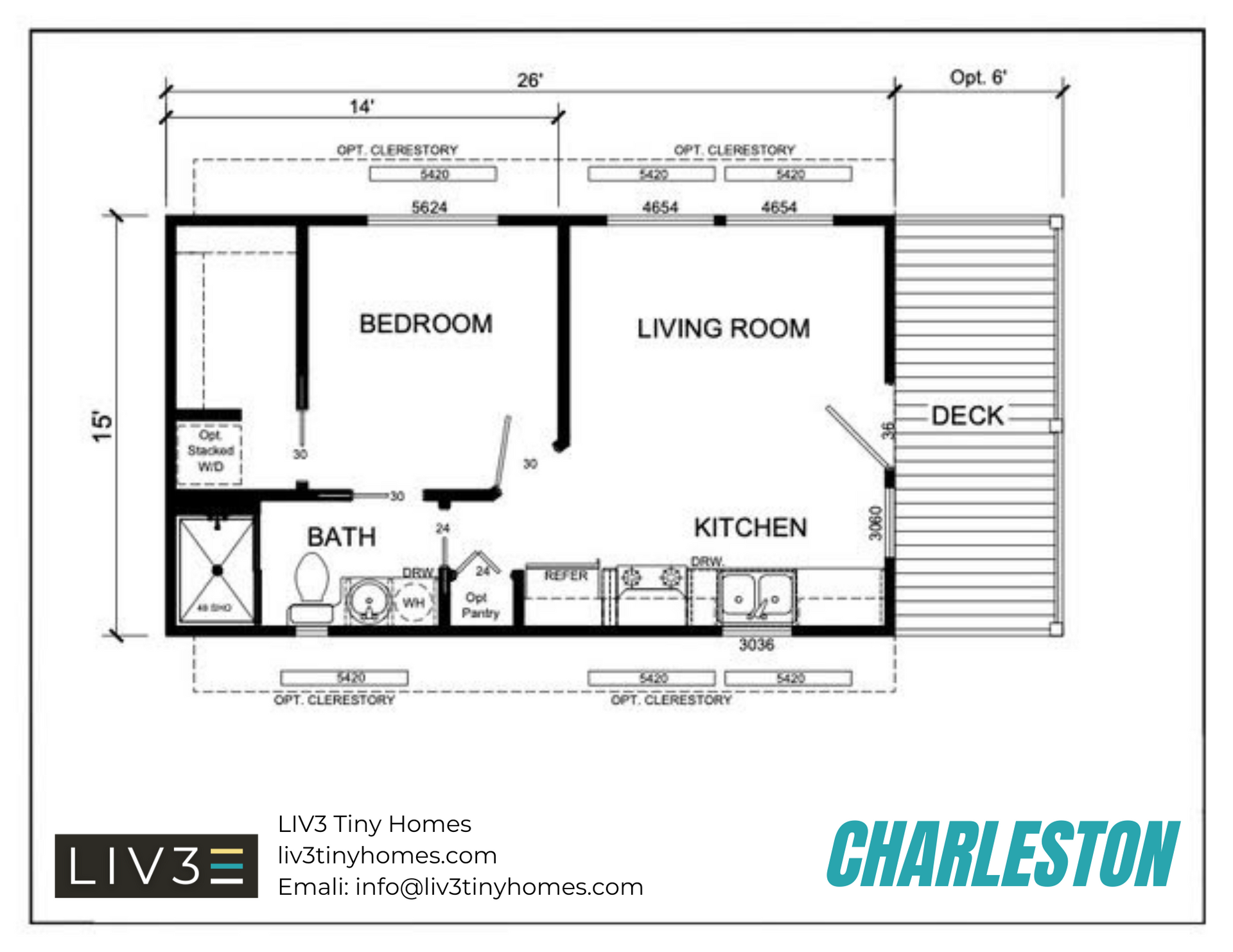 Floor plans for the Charleston