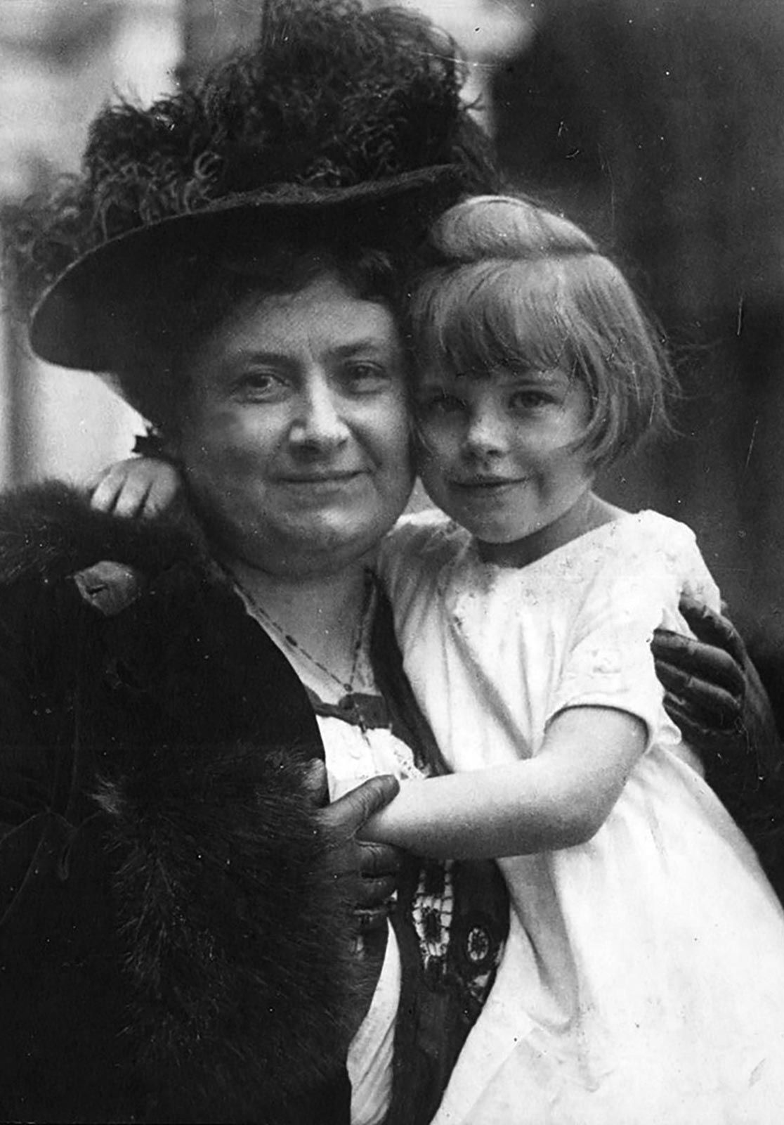 Dr. Maria Montessori with a child