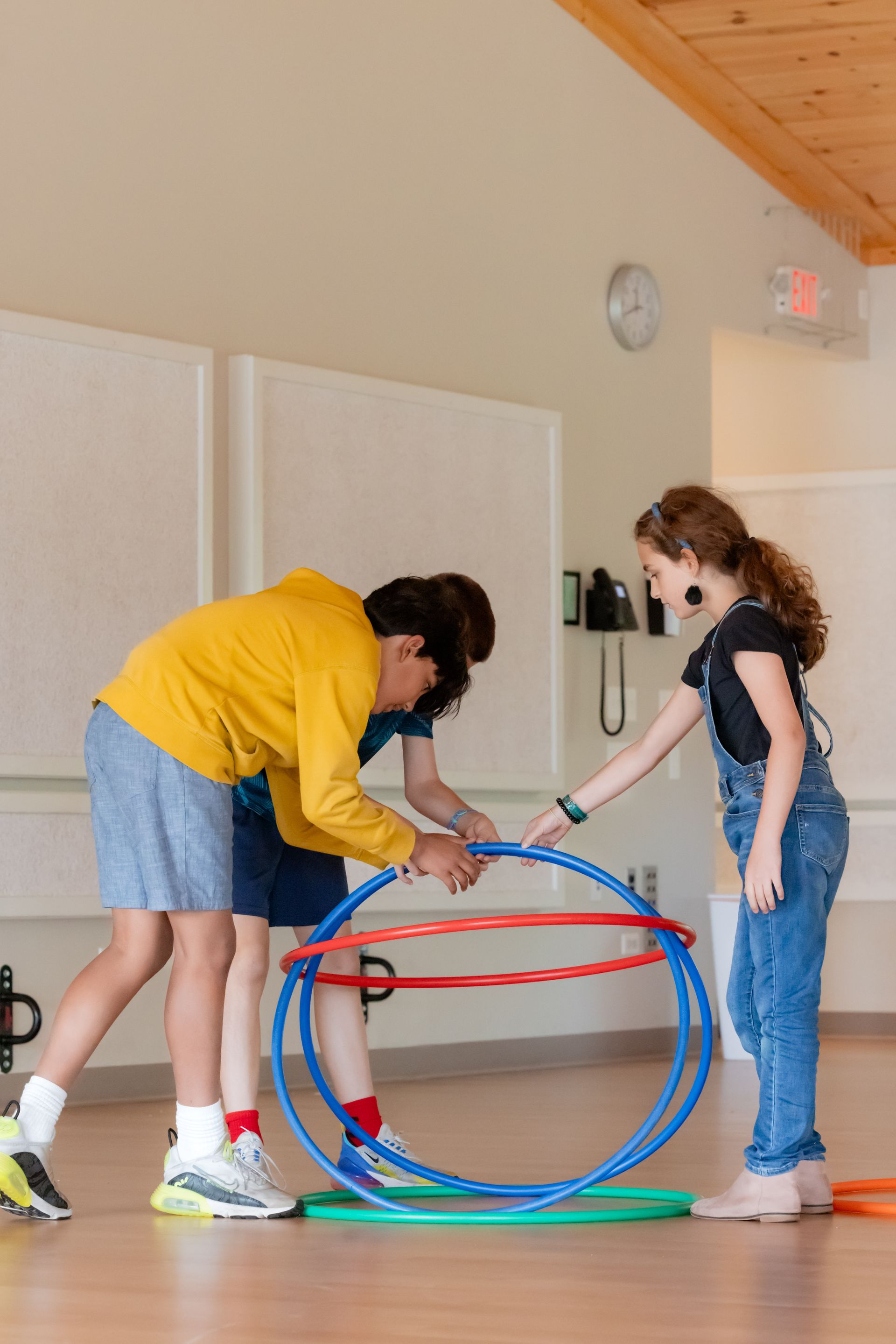 Montessori children during a group activity