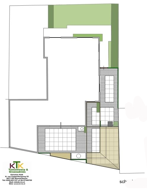 Bedum tuinplan van KTK Kolk Tuinontwerp en Groenadvies