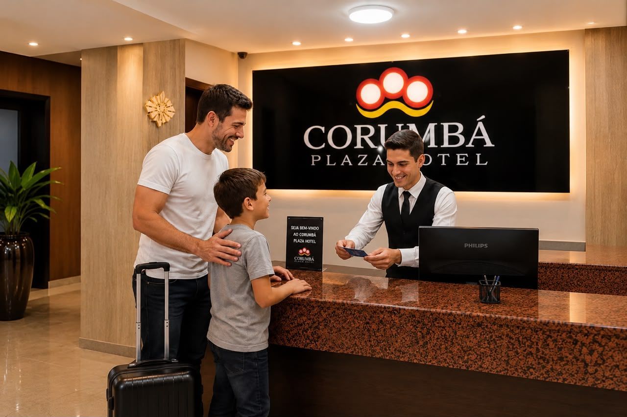 Recepção do hotel