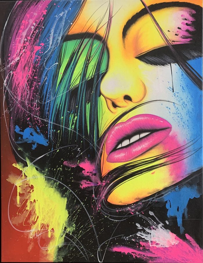 Artistic Painting of Womans Face - Framing in Albury, NSW