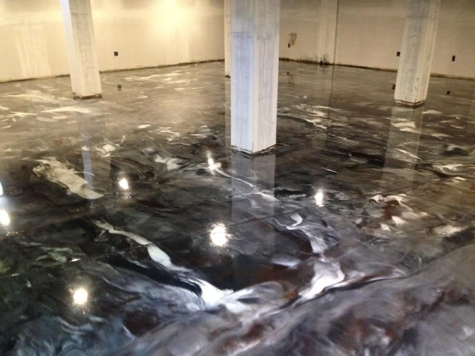 metallic epoxy flooring
