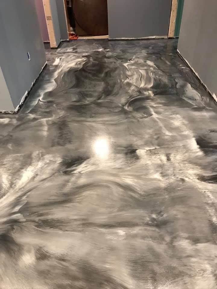 metalic epoxy flooring