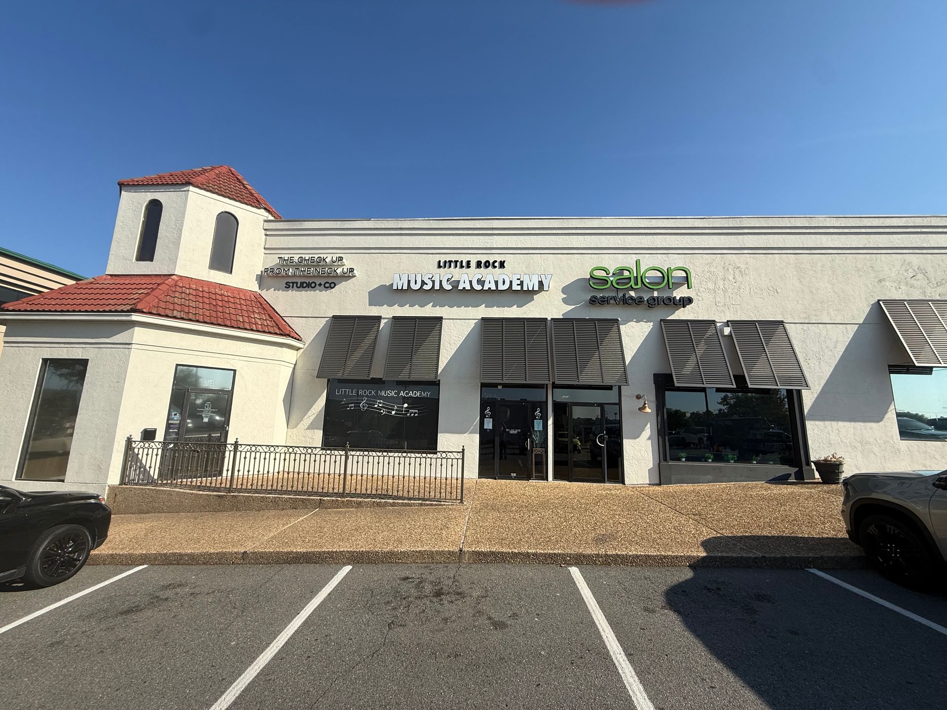 The Guitar Lessons with David music studio building.