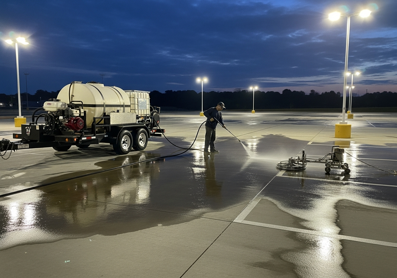 Parking Lot Cleaning