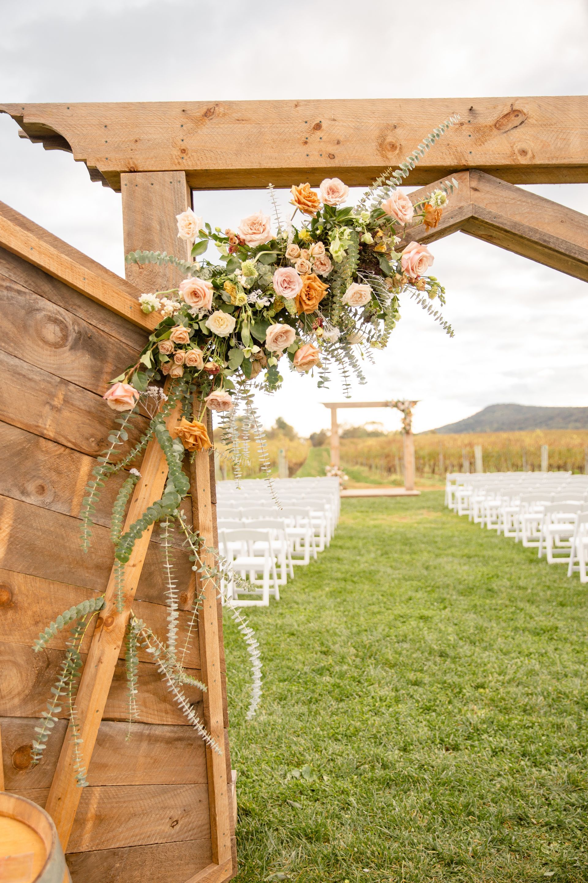 Wedding arch in the vineyard