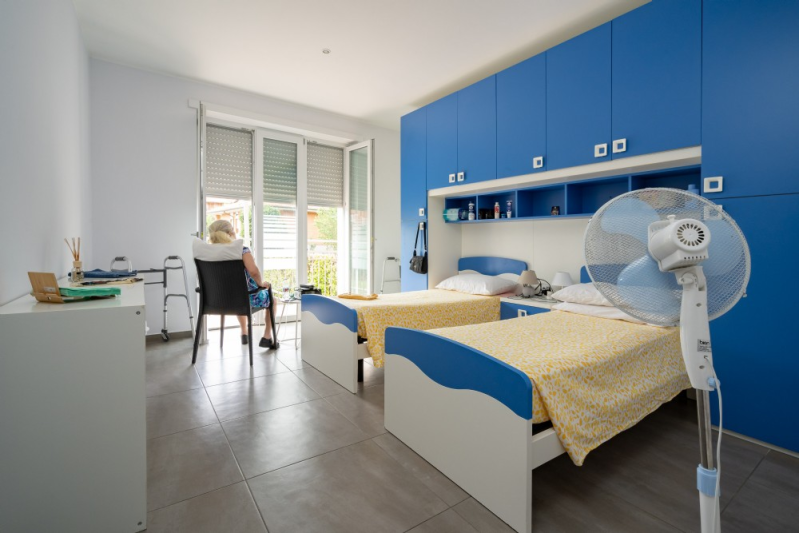 Camera da letto della residenza per anziani a Torino
