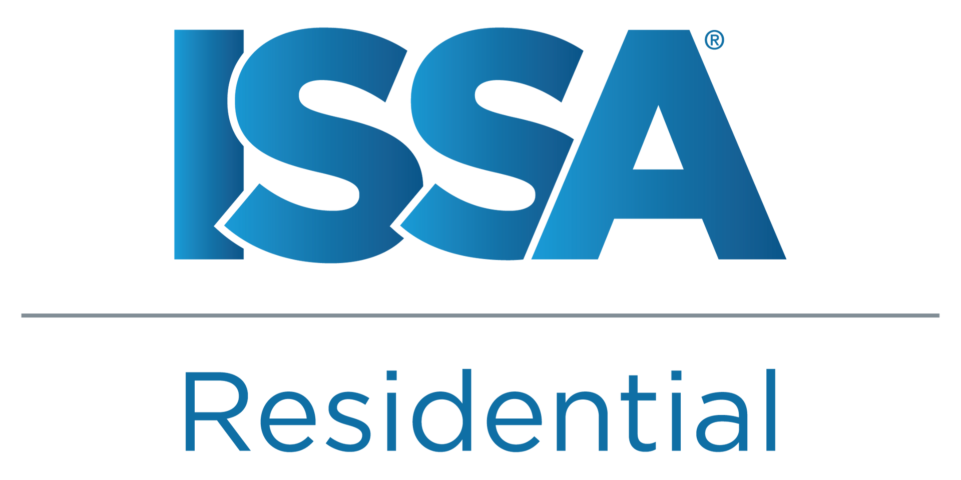 SSA Residential logo with blue stylized letters and thin horizontal line above the word “Residential”