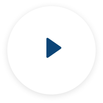 White circular play button with a blue triangle icon in the center