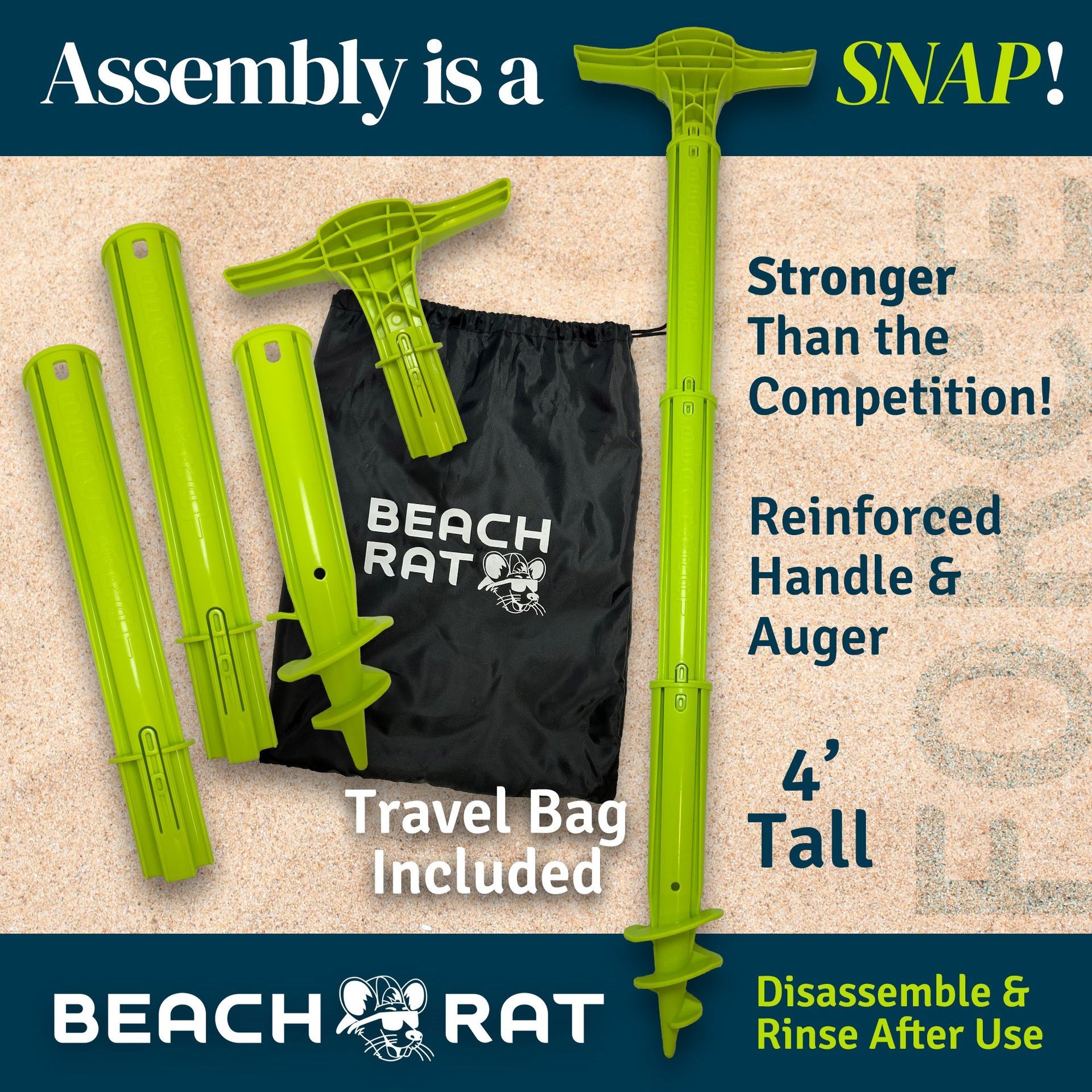 Beach Rat Yellow Force Anchor