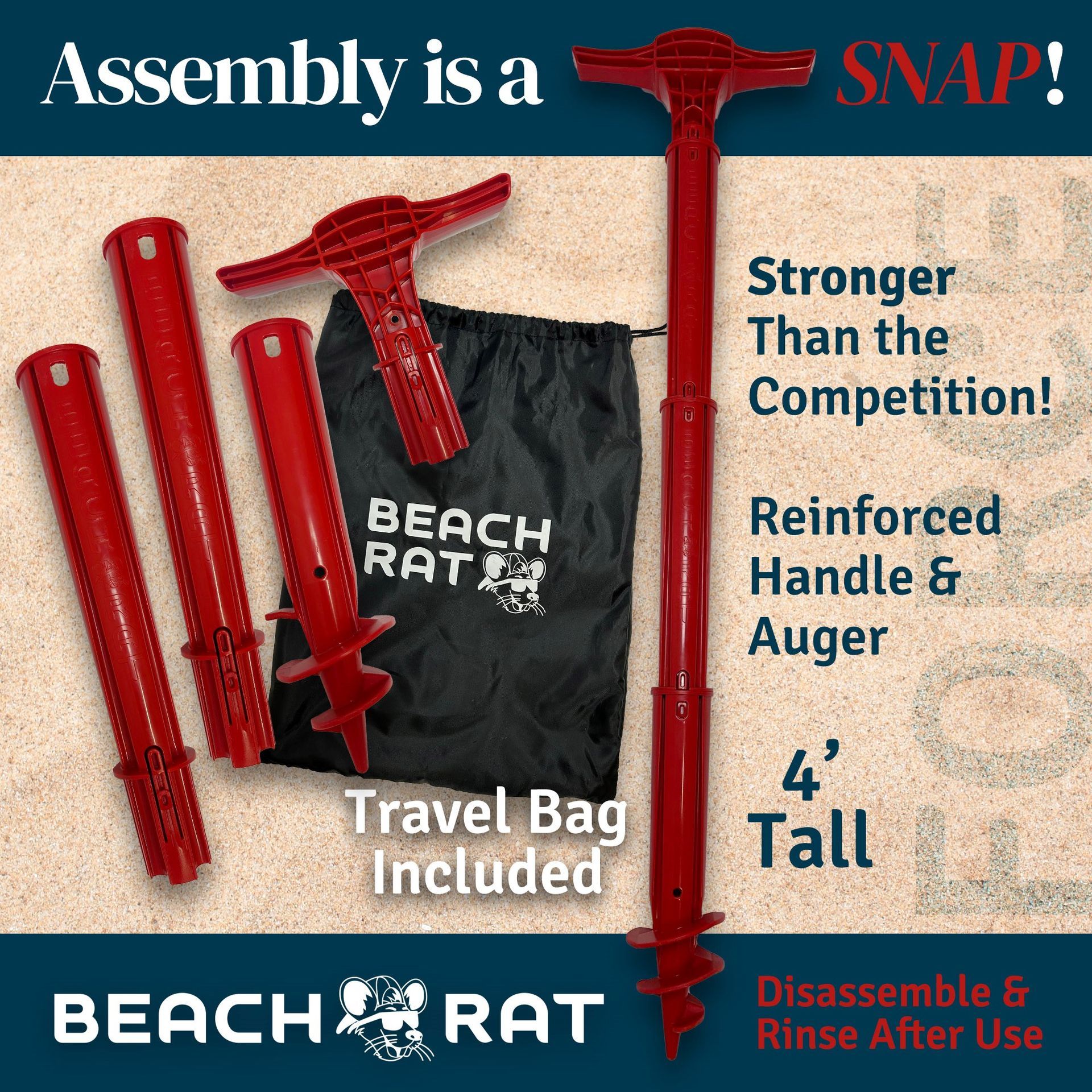 Beach Rat Red Force Anchor