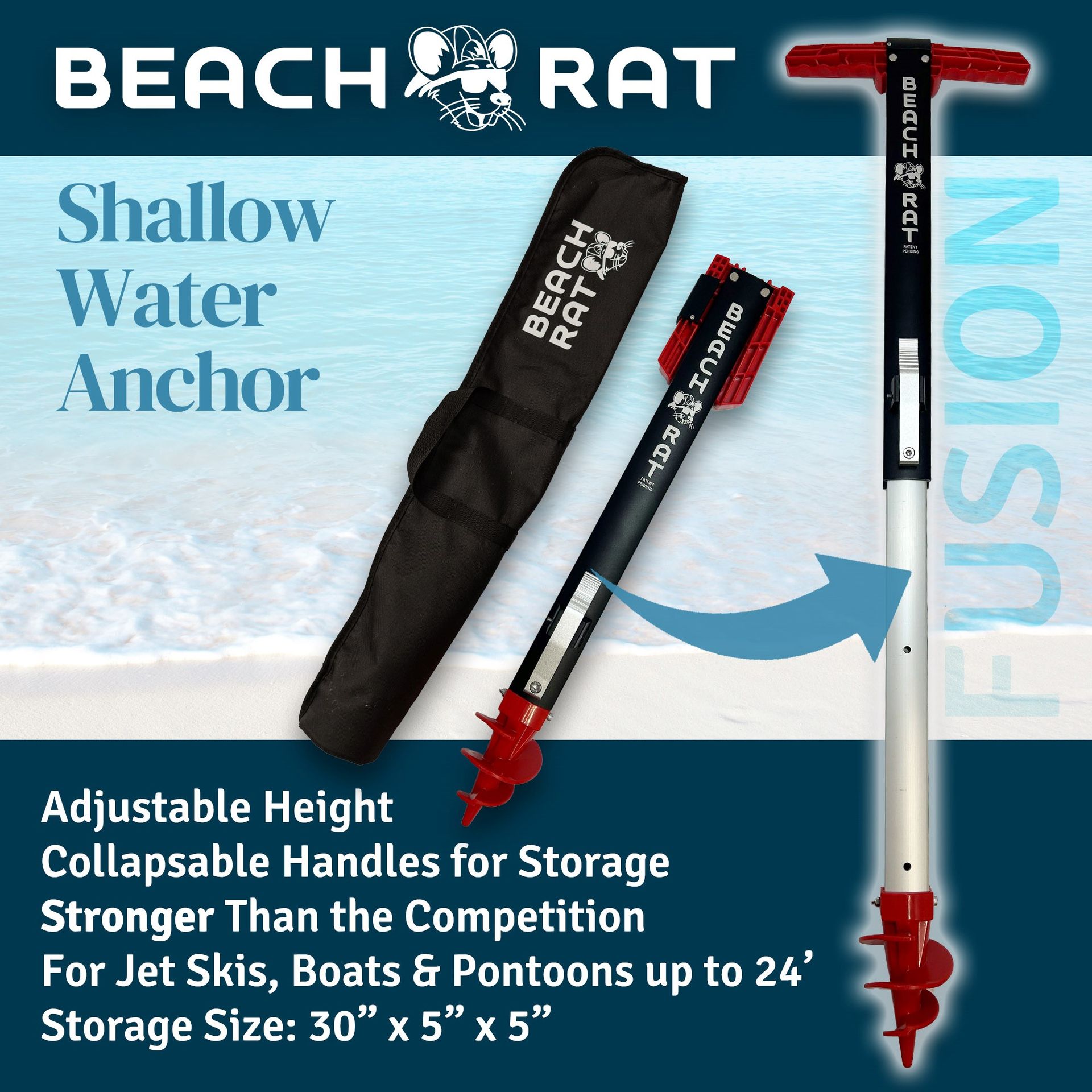 Beach Rat Red Fusion Anchor