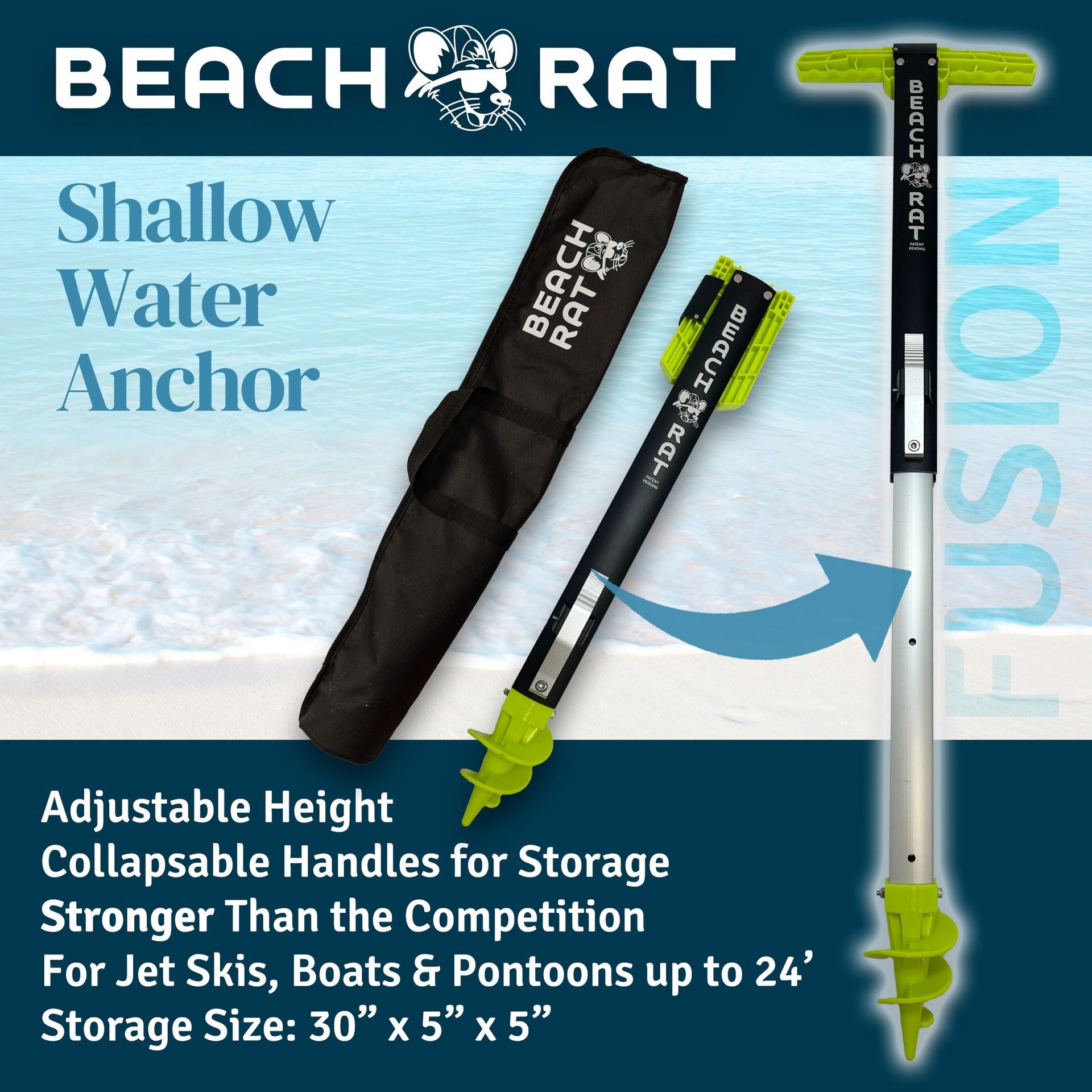Beach Rat Yellow Fusion Anchor